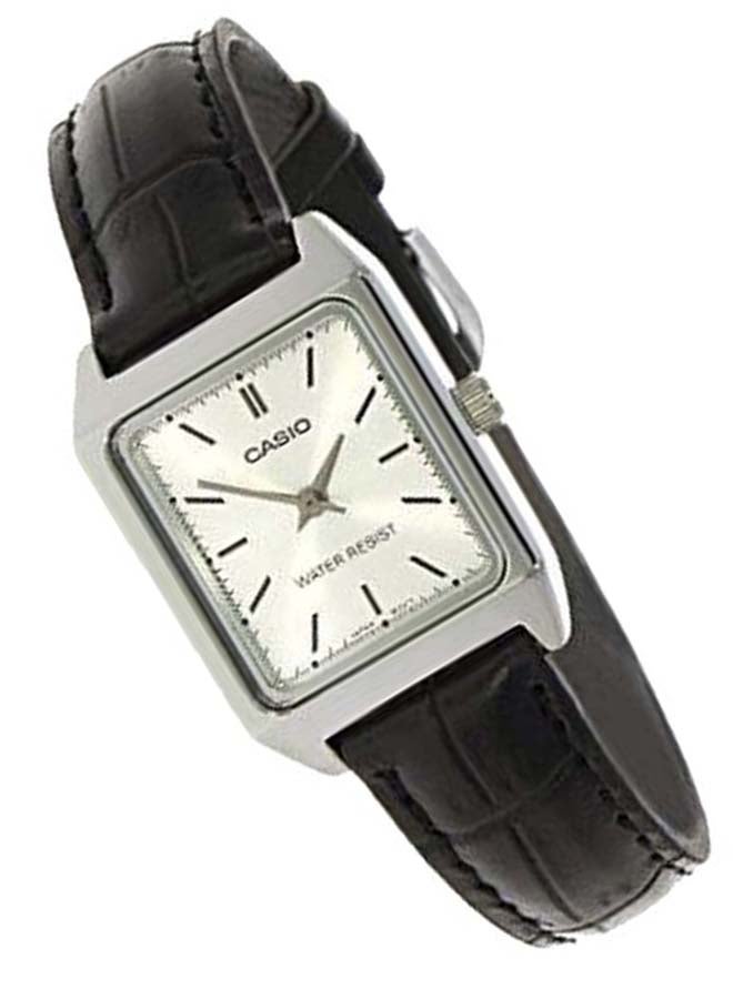 CASIO Women's Leather Analog Watch LTP-V007L-7E1UDF - 33 mm - Black  - Image 4