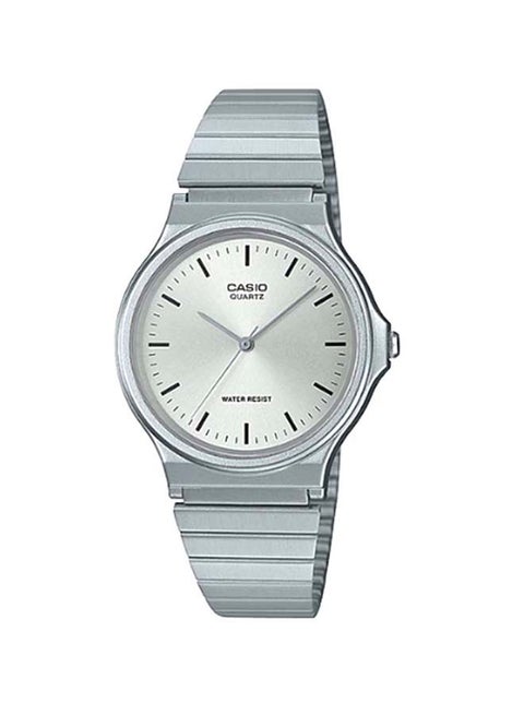Men's Stainless Steel Analog Wrist Watch MQ-24D-7EDF - 35 mm - Silver