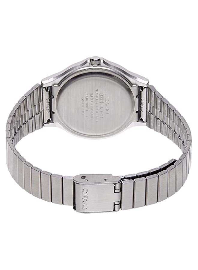 CASIO - Men's Stainless Steel Analog Wrist Watch MQ-24D-7EDF - 35 mm - Silver - Image 1