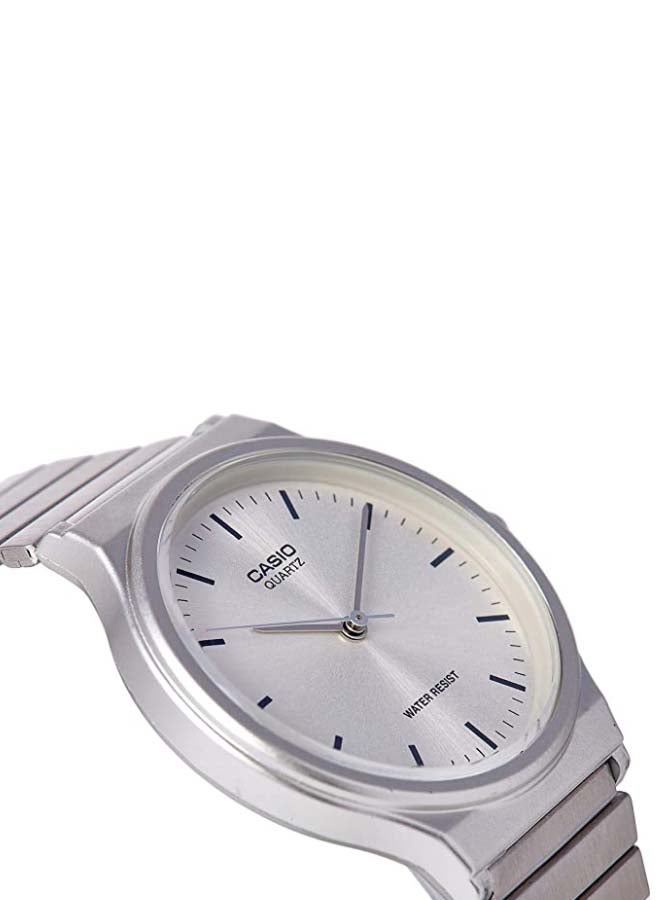 CASIO - Men's Stainless Steel Analog Wrist Watch MQ-24D-7EDF - 35 mm - Silver - Image 1
