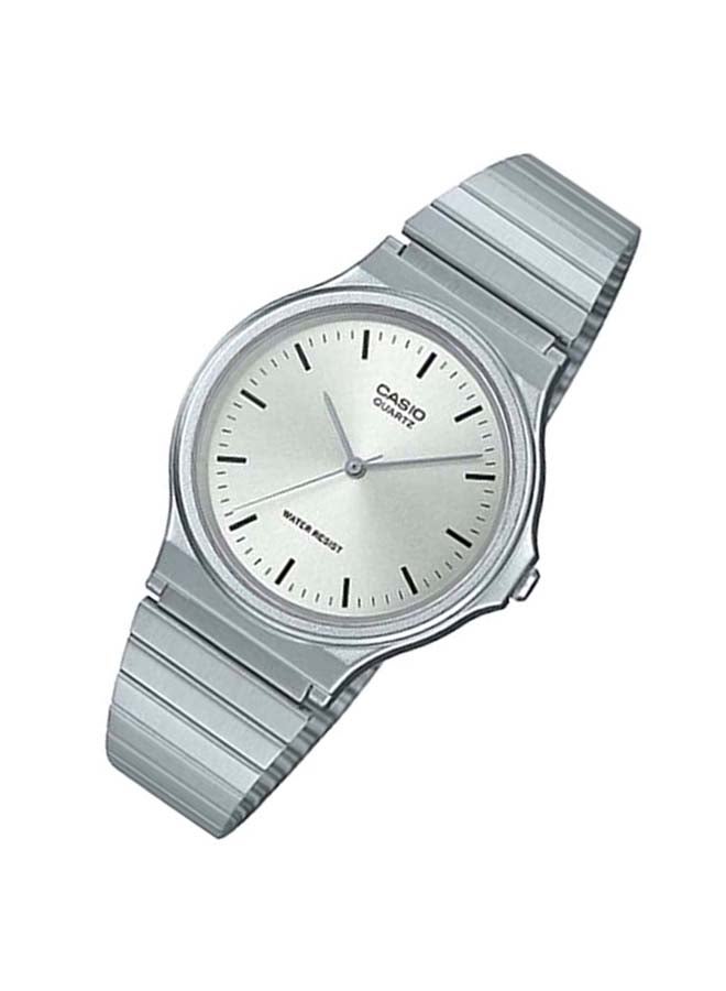 CASIO - Men's Stainless Steel Analog Wrist Watch MQ-24D-7EDF - 35 mm - Silver - Image 1
