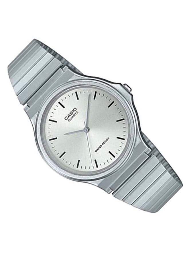 CASIO - Men's Stainless Steel Analog Wrist Watch MQ-24D-7EDF - 35 mm - Silver - Image 1