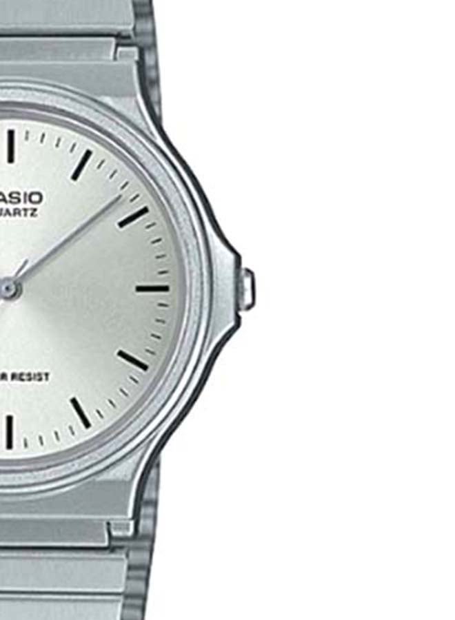 CASIO - Men's Stainless Steel Analog Wrist Watch MQ-24D-7EDF - 35 mm - Silver - Image 1
