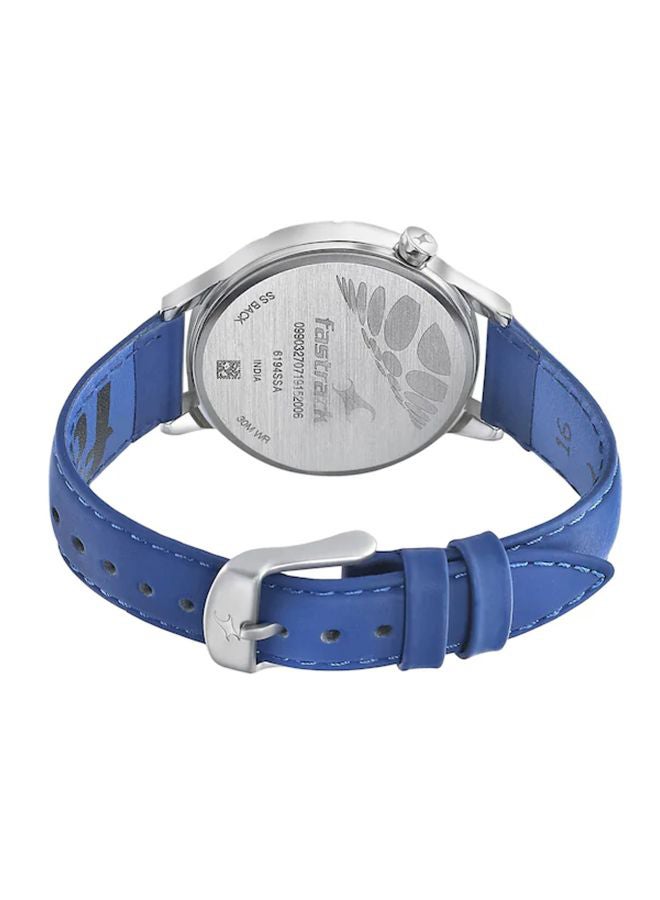 fastrack - Girls' Leather Analog Watch T6194SL01 - Image 1