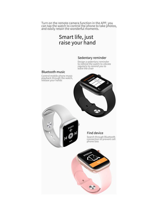 FitPro - Renewed - Series 6 Full Screen Smart Watch Pink - Image 1