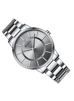 CURREN Men's Waterproof Stainless Steel BAnd Casual Quartz Watch 8385 - 45 mm - Silver  - Image 5