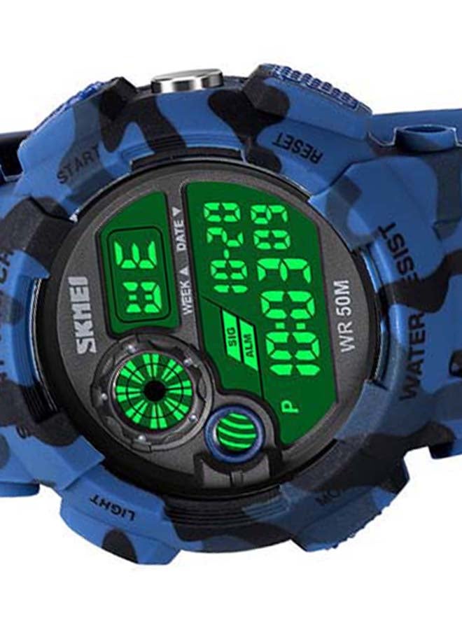 Men's 1718 Army Shock Fitness Back light Speed Monitor Digital Watch