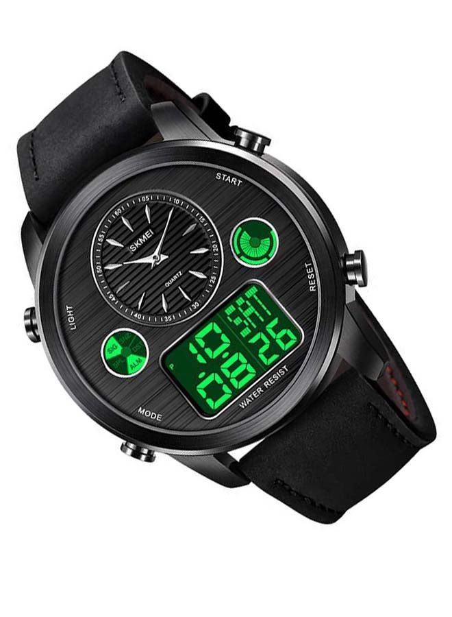 SKMEI Men's 1653 Time Sport Analog Digital Leather Watch  - Image 4
