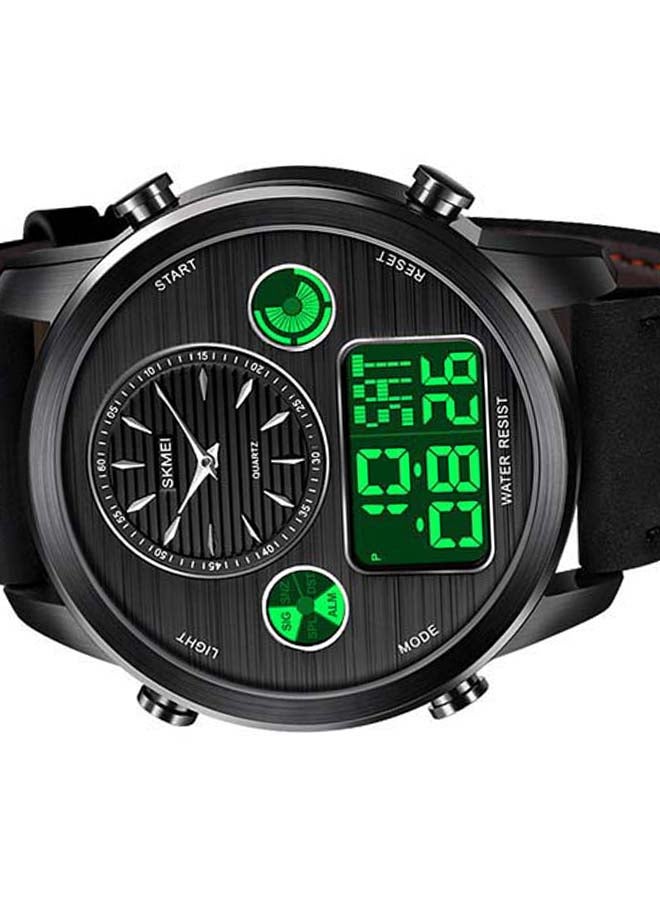 SKMEI Men's 1653 Time Sport Analog Digital Leather Watch  - Image 5