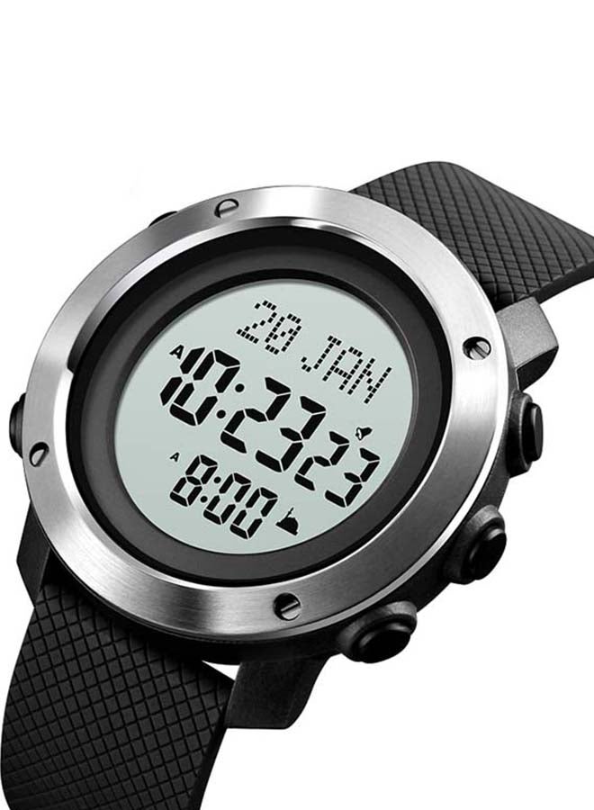 SKMEI Men's 1728 Waterproof Stainless Steel Prayer Islamic Azan Watch  - Image 2