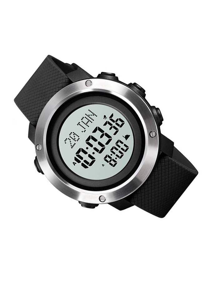 SKMEI Men's 1728 Waterproof Stainless Steel Prayer Islamic Azan Watch  - Image 5