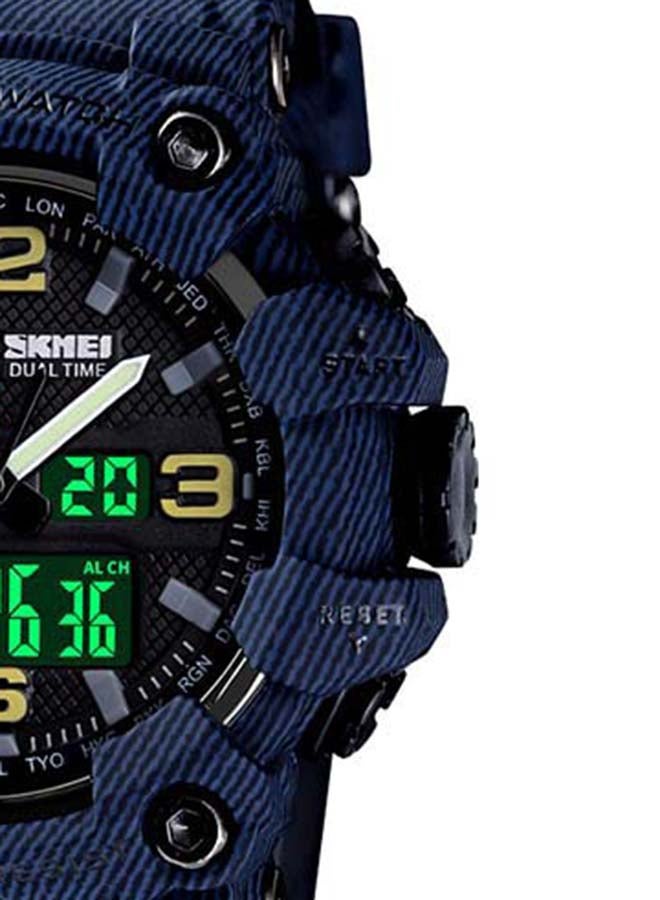 SKMEI - Men's 1520 Cool Plastic Strap Double Time Digital Watch - Image 1