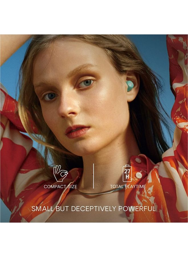 Urbanista - Lisbon Wireless Earbuds Bluetooth 5.2 Enhanced Small Touch Controls 27 Hr Playtime USB C Fast Charging Case IPX Sweatproof For Running Sports Vanilla Cream - Image 1