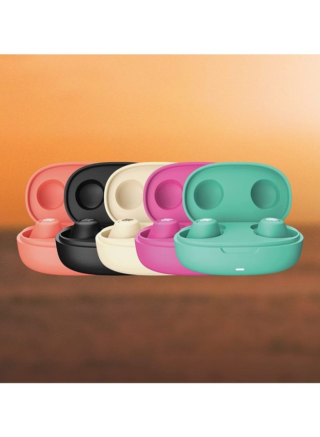 Urbanista - Lisbon Wireless Earbuds Bluetooth 5.2 Enhanced Small Touch Controls 27 Hr Playtime USB C Fast Charging Case IPX Sweatproof For Running Sports Vanilla Cream - Image 1