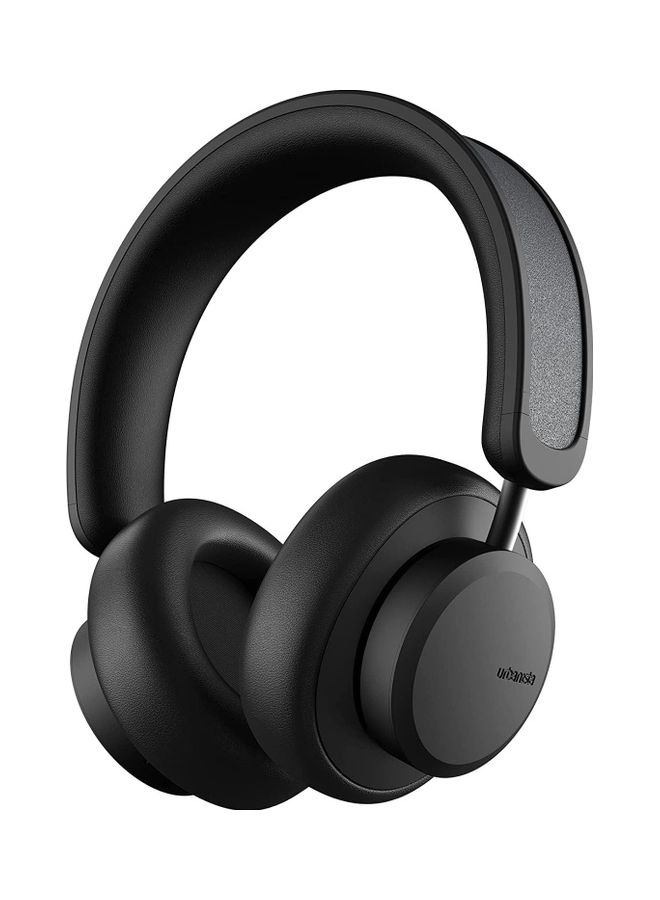 Urbanista Los Angeles Solar Powered Active Noise Cancelling Headphones With Infinite Playtime Powerfoyle Self Charging Wireless Over Ear Bluetooth 5.0 Earphones On Ear Detection Midnight Black  - Image 1