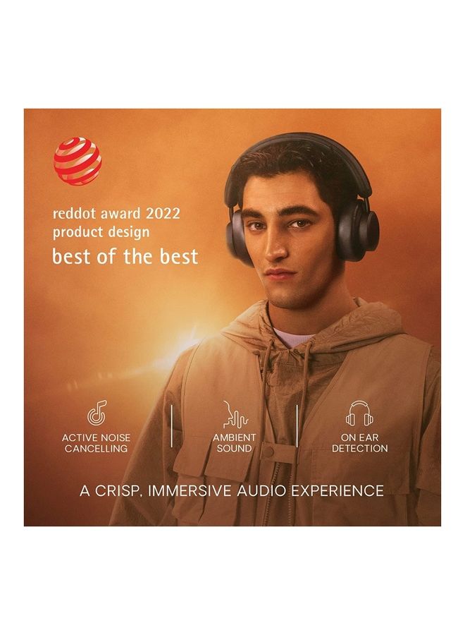 Urbanista Los Angeles Solar Powered Active Noise Cancelling Headphones With Infinite Playtime Powerfoyle Self Charging Wireless Over Ear Bluetooth 5.0 Earphones On Ear Detection Midnight Black  - Image 3