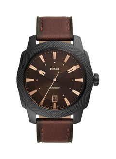 FOSSIL Men's Analog Round Shape Leather Wrist Watch - FS5972 - 49 mm  - Image 1