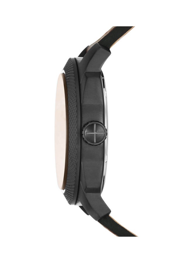 FOSSIL Men's Analog Round Shape Leather Wrist Watch - FS5972 - 49 mm  - Image 3