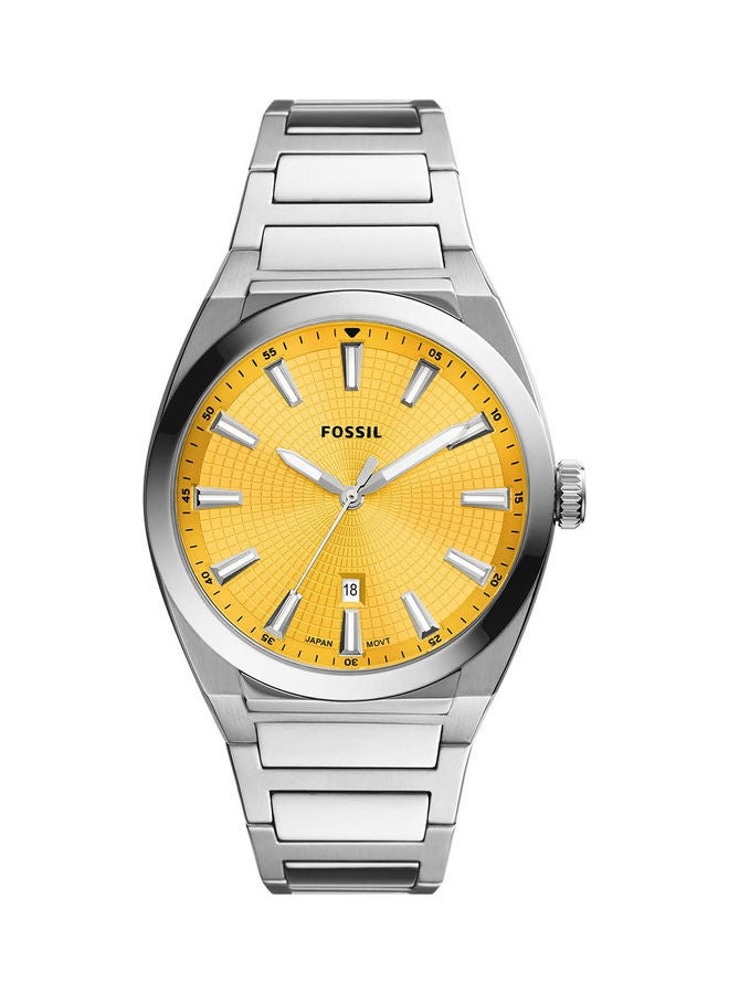 فوسيل ساعة يد أنالوج دائرية الشكل من الفولاذ المقاوم للصدأ - FS5985 - 42 مم - Image 1