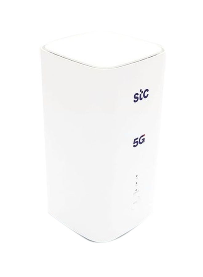 STC - 5G CPE 5 Router - Latest Version of STC SuperSpeed WiFi 6 - Download Speed Up to 3600Mbps "Support All Networks" H155-381 | White - Image 1