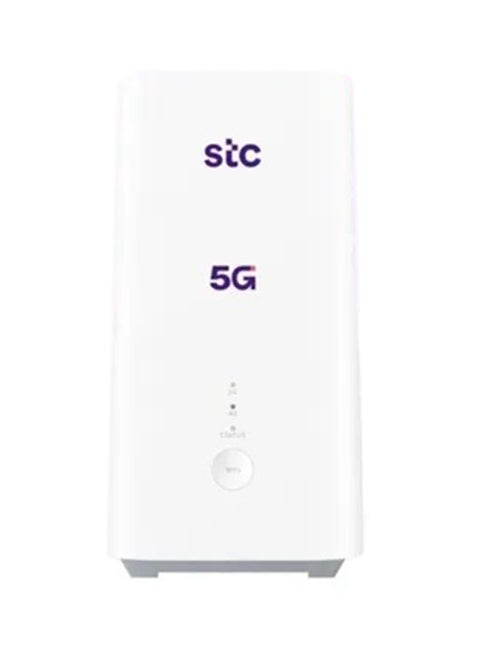 راوتر 5G فايف جي،H155-381 CPE 5 واي فاي 6، سرعة تصل الى 3600 ميغا بت بالثانية، نانو سيم، يعمل على شبكة اس تي سي فقط، أبيض أبيض