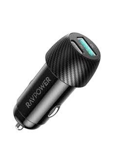 RAVPOWER MFi Certified Combo Car Charger 49W With Lightning Cable 1M Black  - Image 3