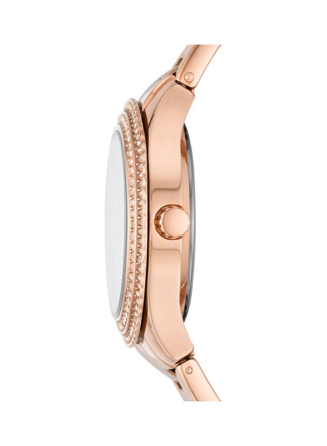 FOSSIL Women's Analog Round Shape Stainless Steel Wrist Watch - ES5136 - 30 mm  - Image 3