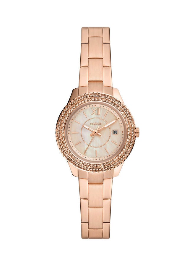 FOSSIL Women's Analog Round Shape Stainless Steel Wrist Watch - ES5136 - 30 mm  - Image 1
