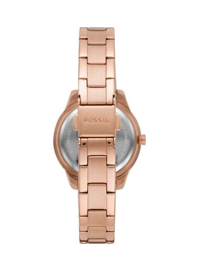 FOSSIL Women's Analog Round Shape Stainless Steel Wrist Watch - ES5136 - 30 mm  - Image 2