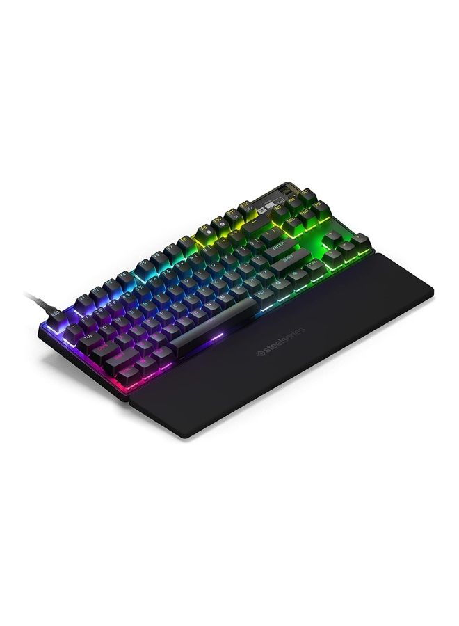 steelseries - Apex Pro TKL Wired Mechanical Keyboard, OmniPoint Switches, Adjustable Actuation, With RGB Backlighting, OLED Smart Display, Full Key, USB Type A, English Layout, Black | 64856 - Image 1