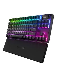 steelseries Apex Pro TKL Wireless Mechanical Keyboard (2023) - OmniPoint 2.0 Adjustable HyperMagnetic Switches, 40-Level Per-Key Actuation, 0.7ms Response Time, RGB Backlighting, OLED Smart Display, 2.4GHz & Bluetooth Wireless, USB-C, Full Key Programmability, English Layout, Black | 64865  - Image 1