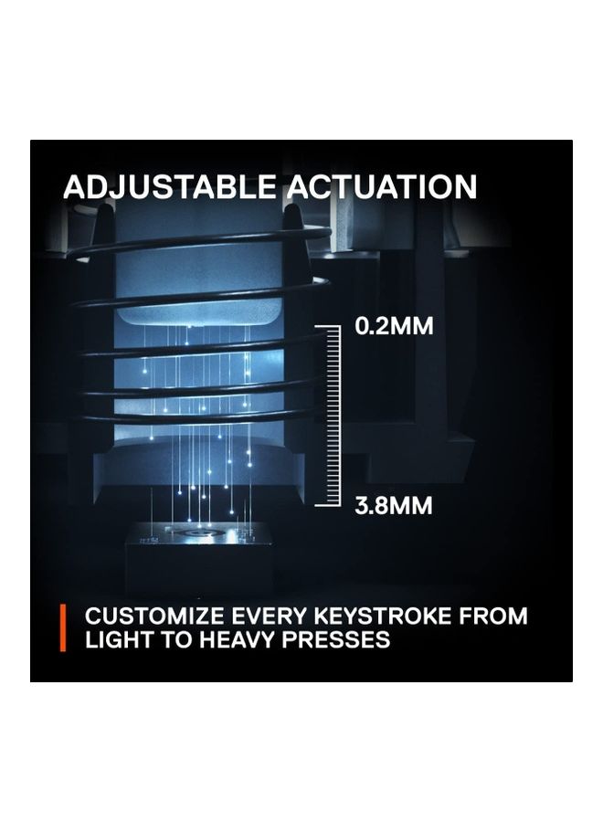 steelseries - Apex Pro TKL Wireless Mechanical Keyboard (2023) - OmniPoint 2.0 Adjustable HyperMagnetic Switches, 40-Level Per-Key Actuation, 0.7ms Response Time, RGB Backlighting, OLED Smart Display, 2.4GHz & Bluetooth Wireless, USB-C, Full Key Programmability, English Layout, Black | 64865 - Image 1