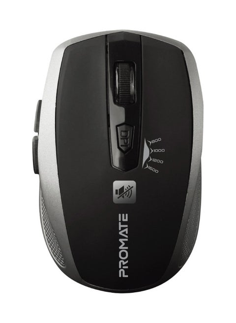 Silent Wireless Mouse Ergonomic Click Optical 2.4GHz Cordless Mice With Adjustable 1600DPI USB Nano Receiver And 10m Working Distance For Laptops Computer iMac Silver