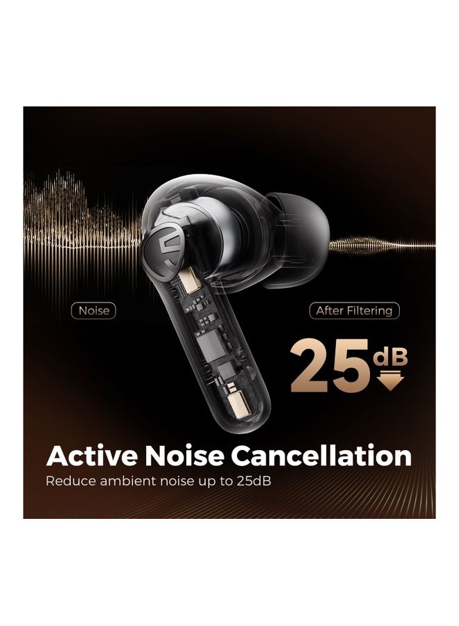 SoundPEATS Life Wireless Earbuds Active Noise Cancelling BT V5.2 With 4 Mic 12mm Driver AI ENC For Clear Calls ANC Earphones Black  - Image 3