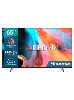 E7H (65 Inch) 4K UHD Smart VIDAA TV, With Quantum Dot Colour, Dolby Vision HDR, DTS Virtual X, Bluetooth And Wi-Fi (2022 NEW) 65E7H Black