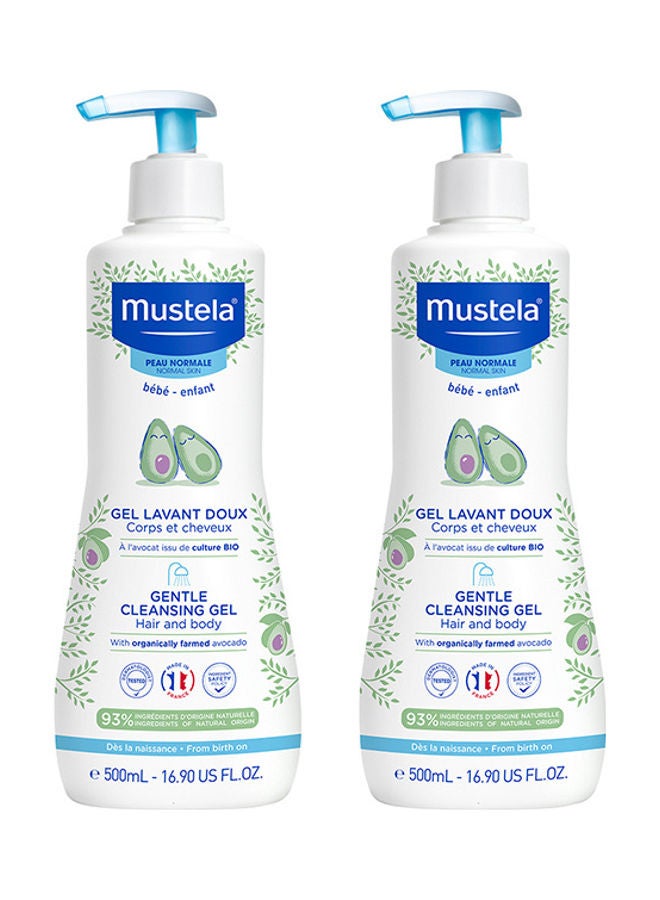 Mustela Pack Of 2 Gentle Baby Cleansing Gel 500Ml + Moisturising Body Lotion 50Ml (free) - Image 2