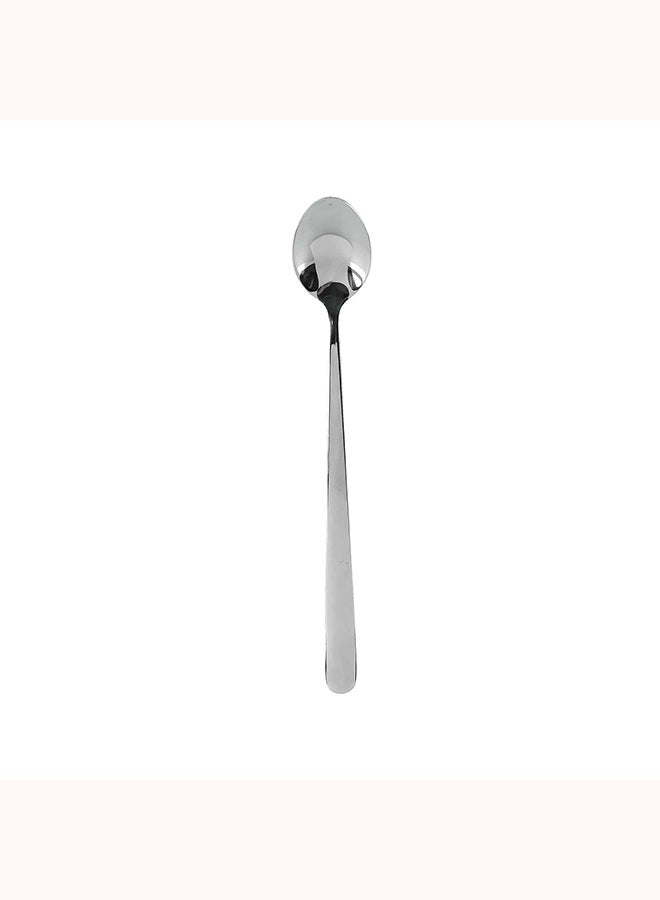 Royalford Royalford RF8667 Stainless Steel Ice Cream Spoon - Set 2 Pcs | Dishwasher Safe | ideal for Ice Cream Spoons, Lemonade Iced Tea, Ice Coffee, Milkshakes Silver standard  - Image 2