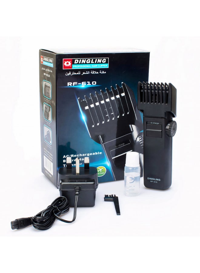 DINGLING - Electric Hair Clipper  RF-610 black 15.9x 3.7x 3cm - Image 1