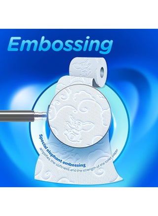 Super Soft Powder Scented Perfumed Embossed Toilet Paper  140 Sheets x 3Ply, 17 GSM Pack of 8 Rolls - view 3