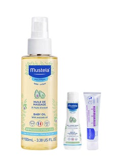Hypoallergenic Baby Massage Oil With Avocado Oil 100Ml + Vitamin Barrier Cream 10Ml (free) + Cleansing Gel 50Ml (free)