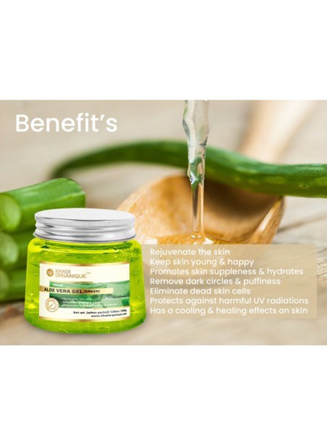 Khadi ORGANIQUE - Aloe Vera Gel Green 200grams - Image 1