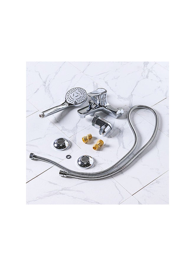 ميلانو خلاط دش دالاس مع طقم استحمام فضي Standard - Image 5