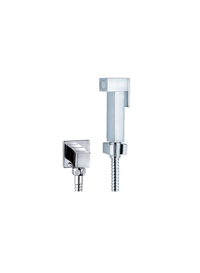 milano Decent Brass Shattaf Set With Angle Valve Kit Chrome Standard - Image 4