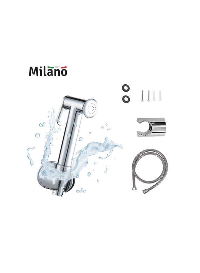 milano - Sleek Brass Shattaf Set Chrome Standard - Image 1