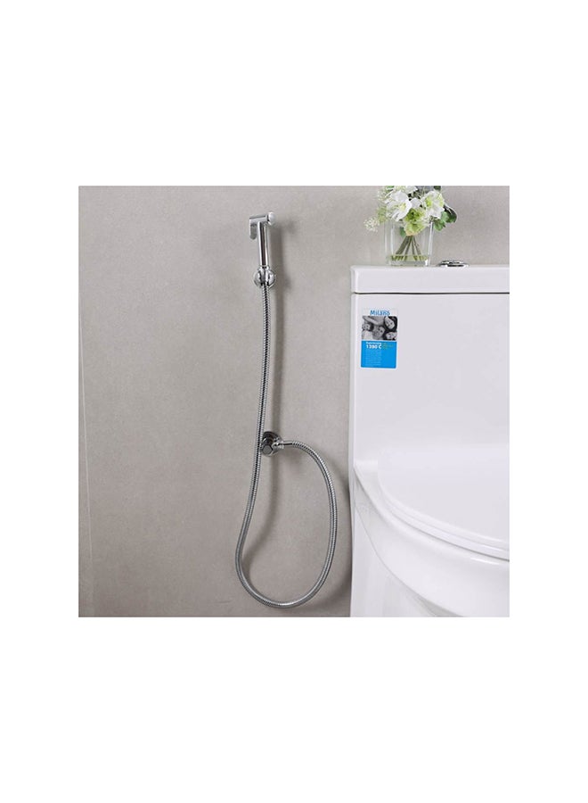 milano - Sleek Brass Shattaf Set Chrome Standard - Image 1