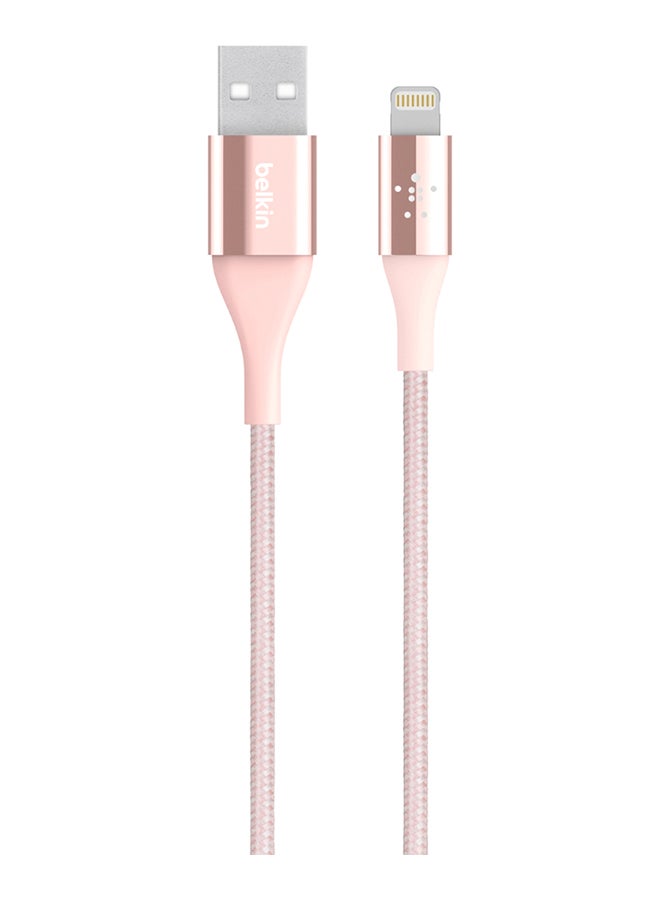 belkin - Mixit Duratek Lightning Cable To USB A Cable - MFI-Certified iPhone Charger Cable, Apple Cable For iPhone 15, 14, 13, 12, 11, Pro, Pro Max Plus, Airpods And More (4Ft/1.2M) Rose Gold - Image 1