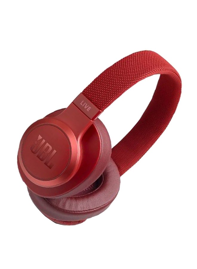 JBL - Live 500BT Bluetooth Wireless Over-Ear Headphone Red - Image 1