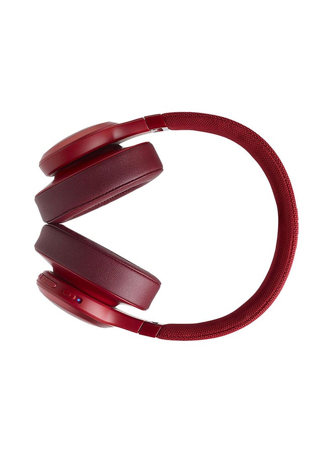 JBL - Live 500BT Bluetooth Wireless Over-Ear Headphone Red - Image 1