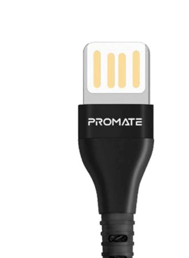 USB-C To Reversible USB-A Charging Cable Black