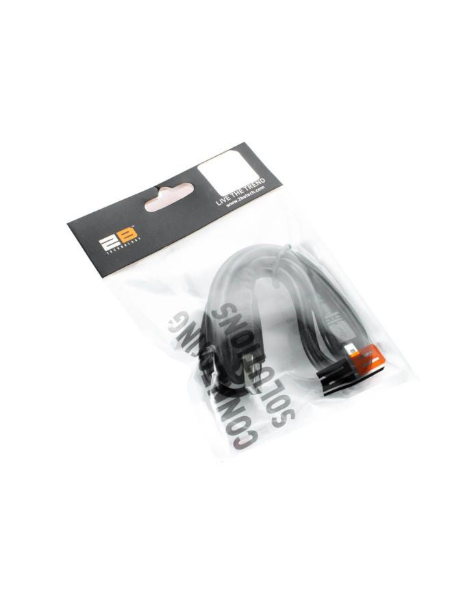 USB Mini Oval 8 Pin Connector Black